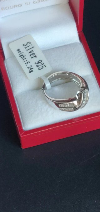 Anillo Platacero 925 Rodiada Ajustable