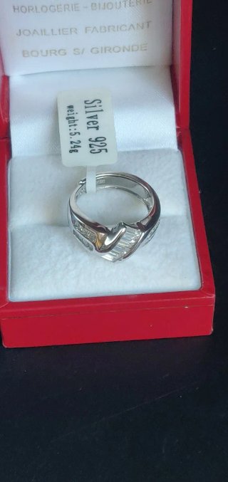 Anillo Platacero 925 Rodiada Ajustable