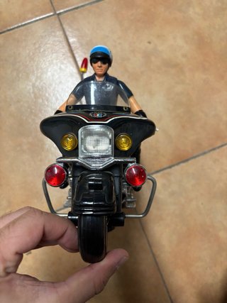 Moto polizia vintage giocattolo