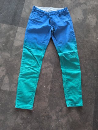 Pantalón Desigual degradado azul y verde