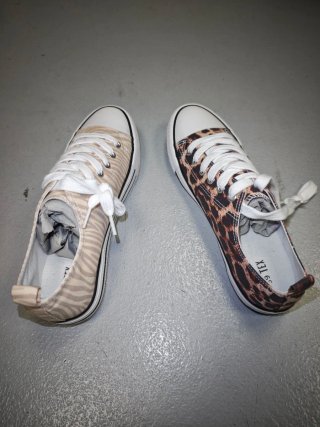 Zapatos Mujer Talla 39 Beige y Verde Militar