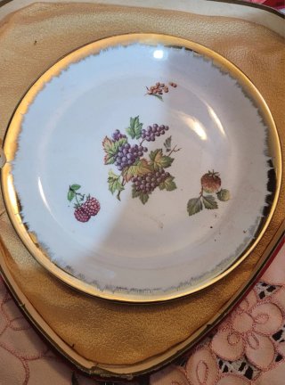Servizio dolce vintage con piatto