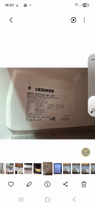Placa Control Liebherr Comfort No Frost