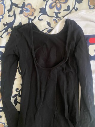 Fila body nero e felpa bianca taglia XS