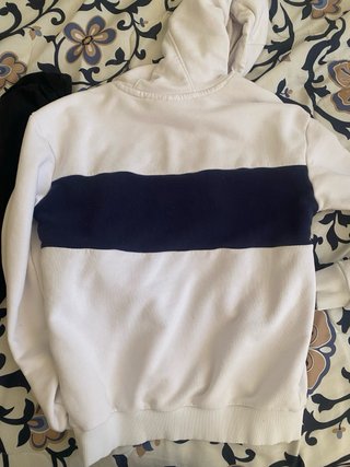 Fila body nero e felpa bianca taglia XS