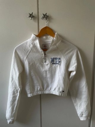 Sudadera Crop Top NYC