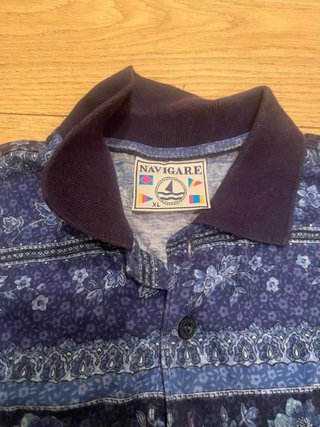 Polo Navigare vintage blu XL