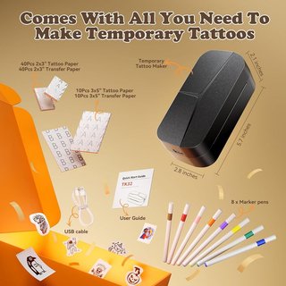 PHOMEMO TK32 Pack impresora tatuajes temporales