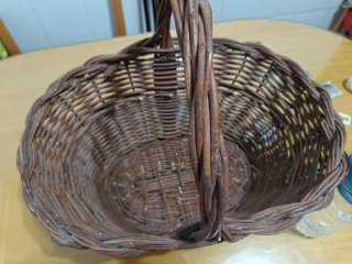 Cesta Mimbre Grande Marrón