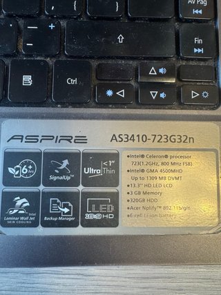 Portátil Acer para piezas