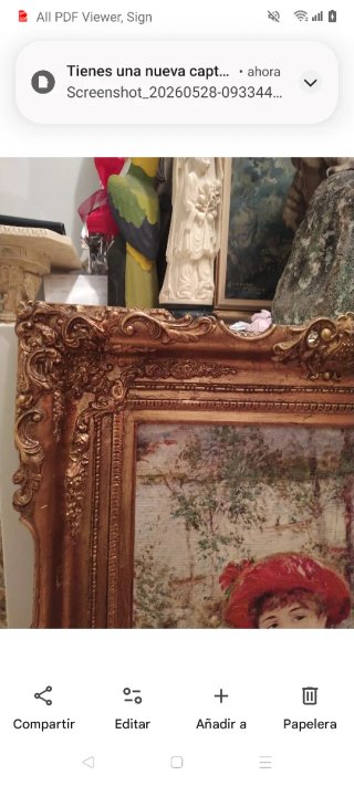 Cuadro antiguo decorativo unos 80 CMS aprox