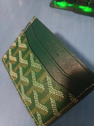 Tarjetero Goyard Verde Multicolor