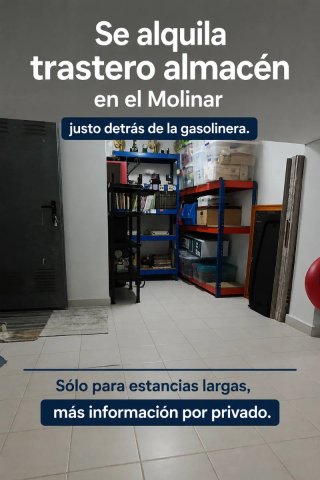 Alquiler de trastero almacén