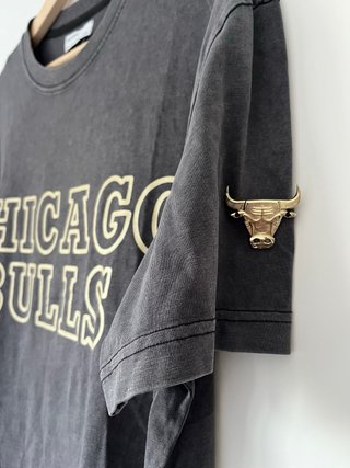Camiseta Chicago Bulls Gris Talla M