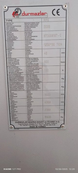 Punzonadora hidráulica Cnc Durma