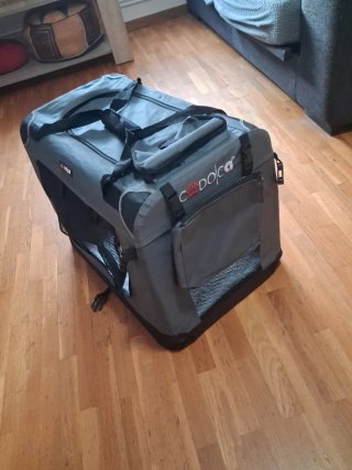 Transportín plegable para perro