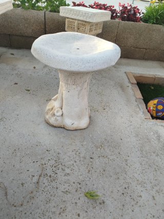 Conjunto terraza piedra mesa y bancos