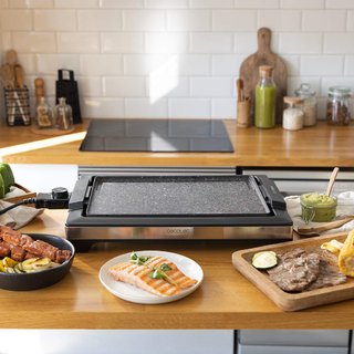 Plancha Eléctrica Cecotec 2000W InoxStone