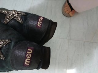MOU Eskimo Stivali Grigi con Stelle