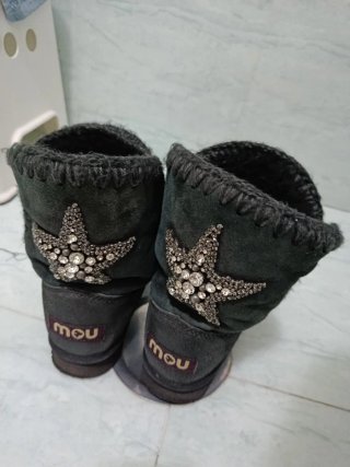MOU Eskimo Stivali Grigi con Stelle