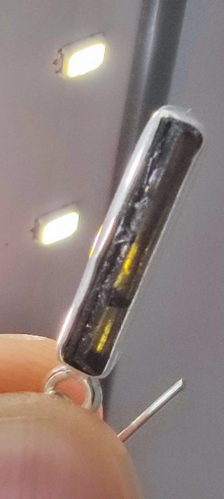 Pendientes de Plata y Turmalina.