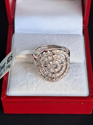 Sortija Plata 925 Rodiada Circonitas