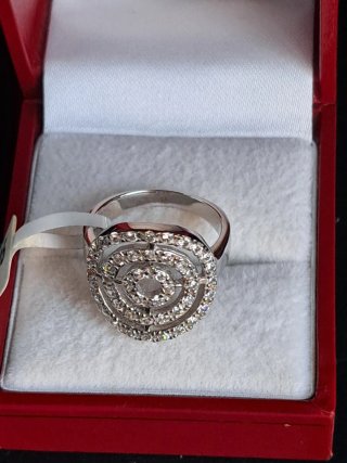 Sortija Plata 925 Rodiada Circonitas
