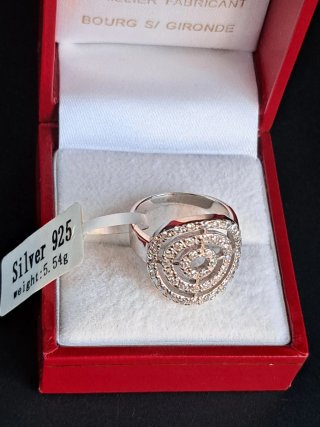 Sortija Plata 925 Rodiada Circonitas
