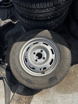 2 llantas carro remolque 4x100 con neumáticos 13”
