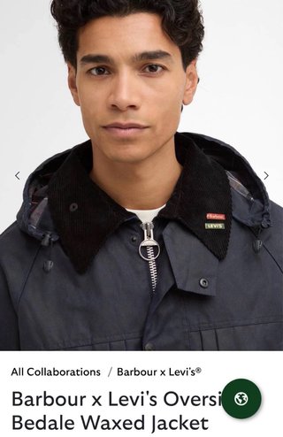 Chaqueta Barbour x Levi's Oversized Bedale