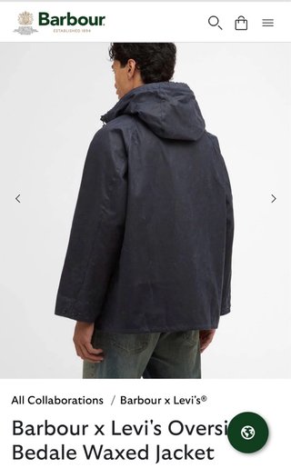 Chaqueta Barbour x Levi's Oversized Bedale