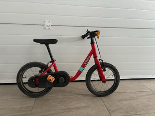 Bicicleta infantil Btwin 14" rossa