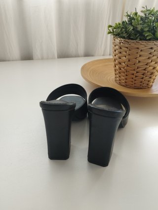 Sandalias negras tacón Shein