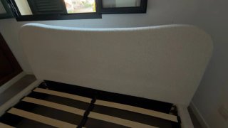 Cama Matrimonio Tapizada regalo colchón como nuevo