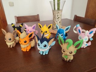Colección 9 Figuras Eevee y Evoluciones