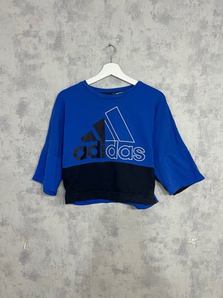 Crop top Adidas azul y negro
