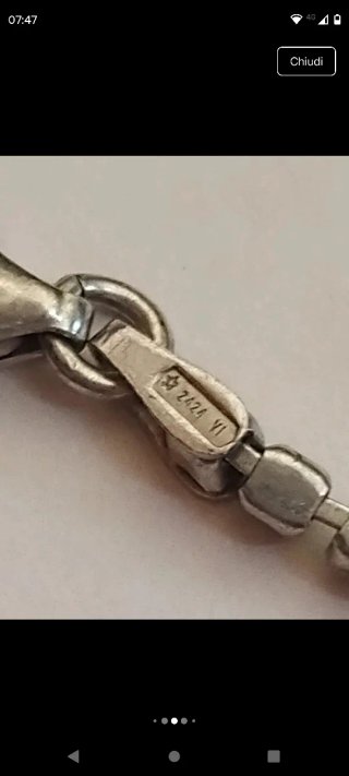 Bracciale vintage zirconi argento italiano