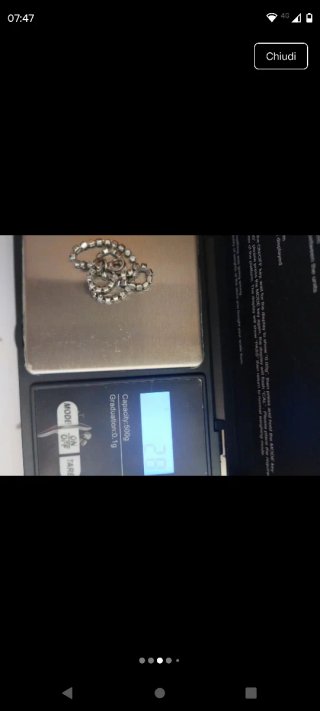 Bracciale vintage zirconi argento italiano