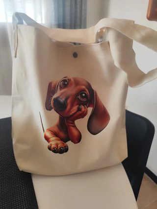Bolso Tote Bag Perro Dachshund