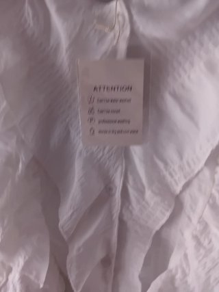 Blusa blanca volantes talla única