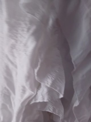 Blusa blanca volantes talla única