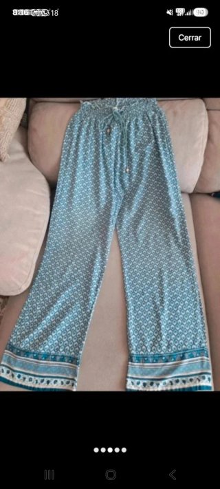 Pantalones anchos estampados