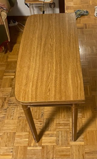 Mesa de comedor extensible de madera