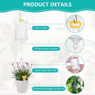Flintronic 6PCS Unidades Bolsa Dispositivos Automáticos de Riego Para Plantas