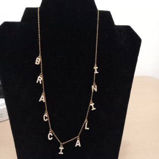 Collana con lettere BRACCIALI