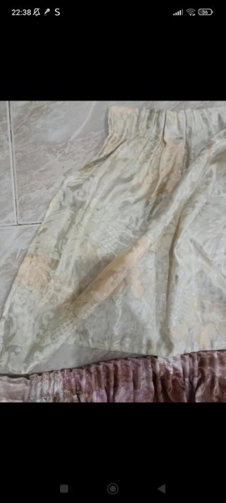 Set 2 Mantovane Beige e Rosa.
