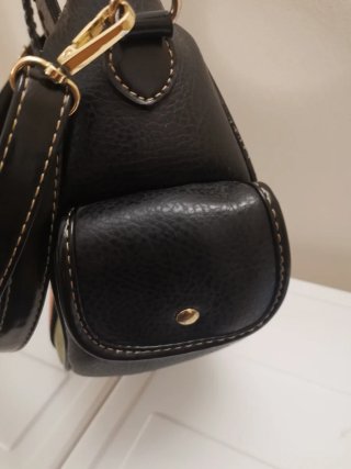 Borsa donna multicolore con manico rotondo