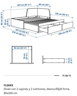 Cama nido  IKEA blanca