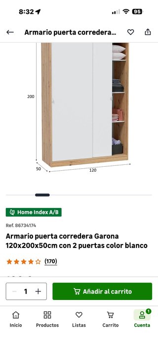 Armario ropero  como nuevo