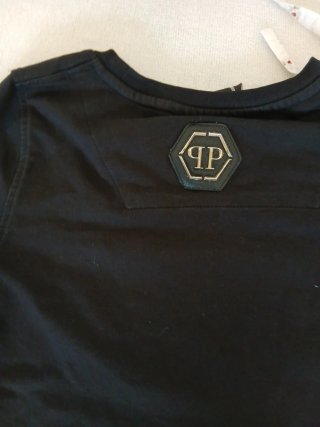 T-shirt Philipp Plein donna nera con orsetto